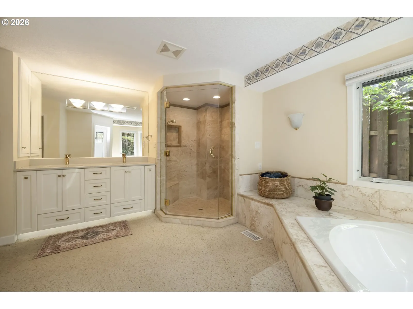 Bathroom, Attached-Double Sinks