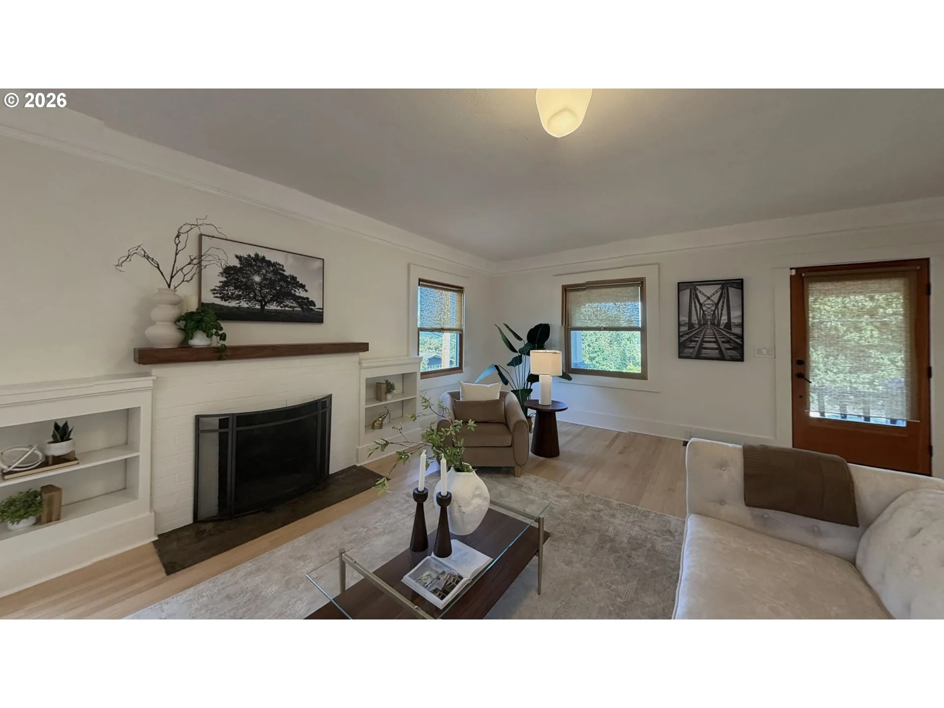 Living Room-Fireplace
