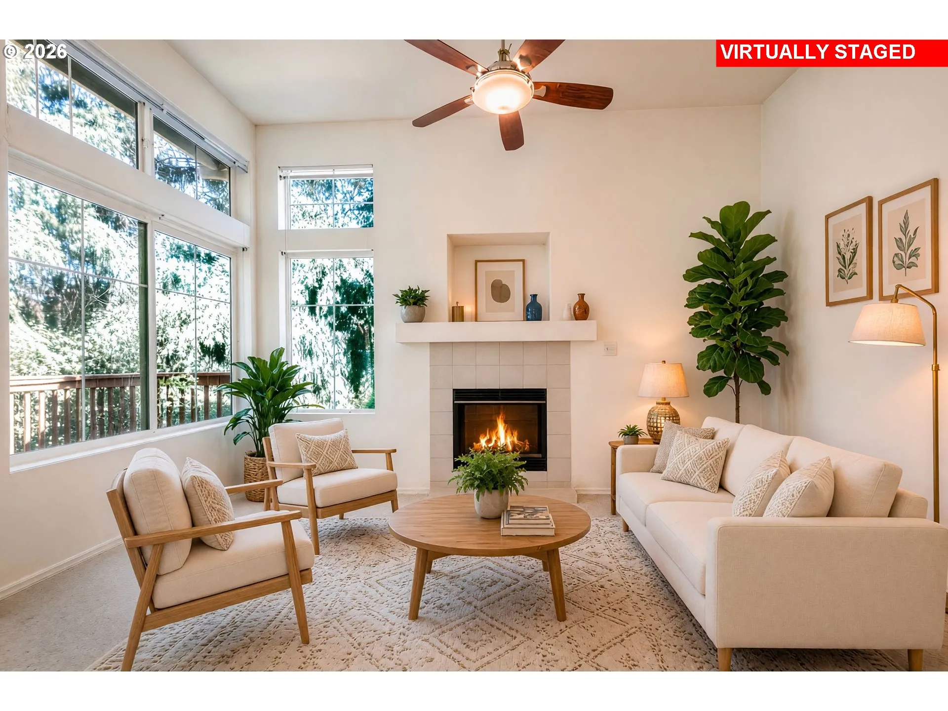 Living Room-Fireplace