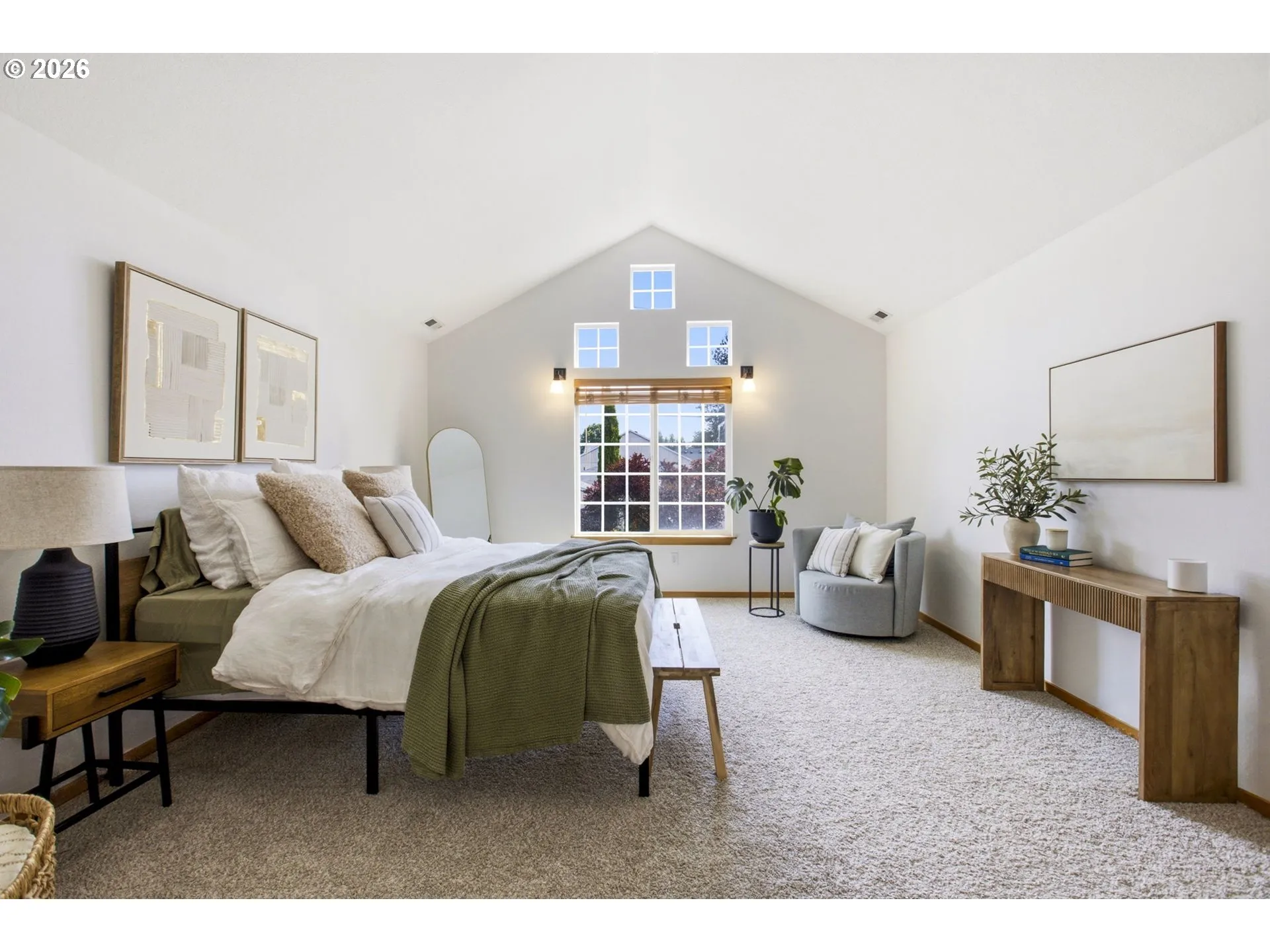 Primary Bedroom-Vaulted Ceilings