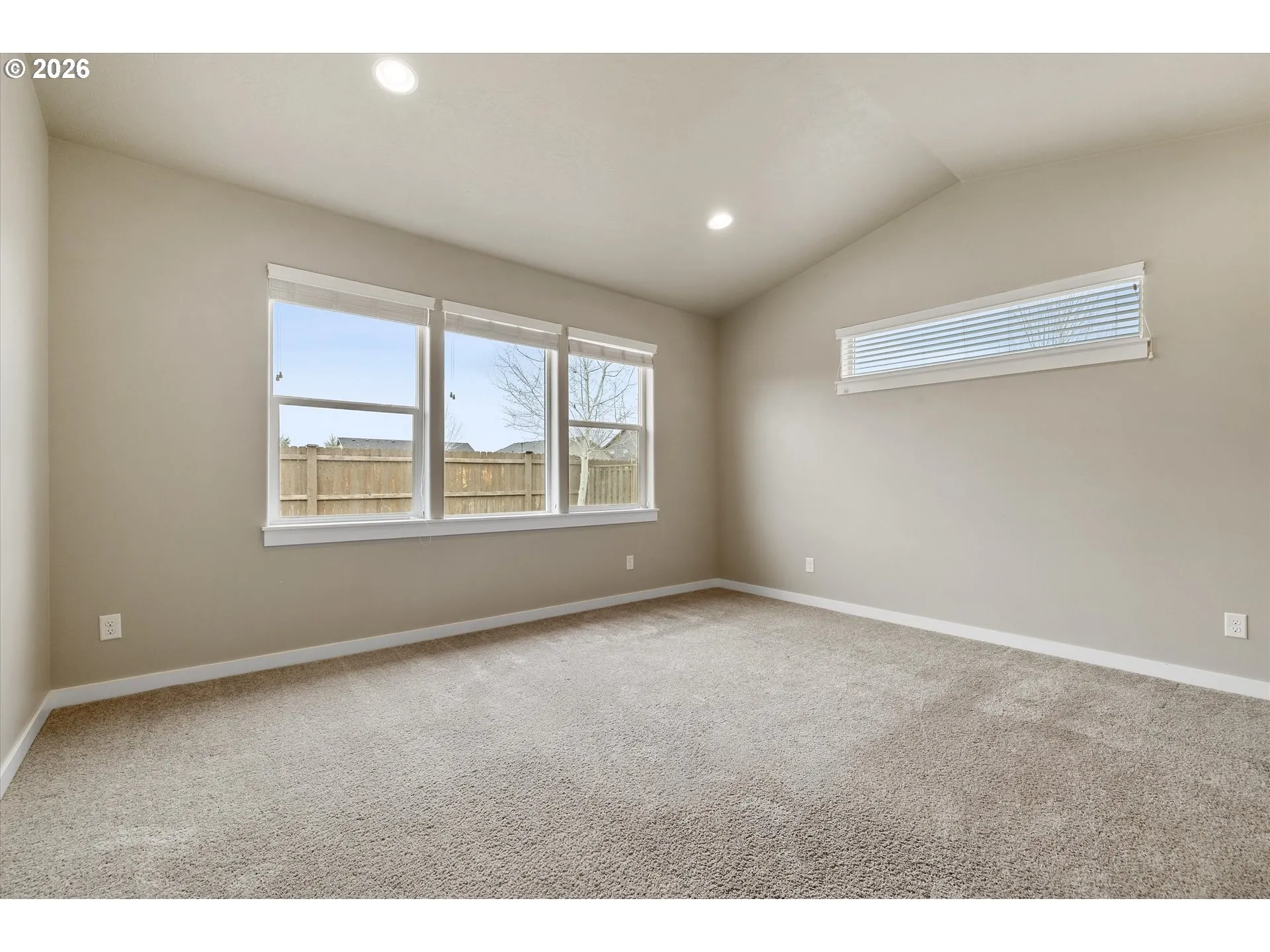 Primary Bedroom-Vaulted Ceilings