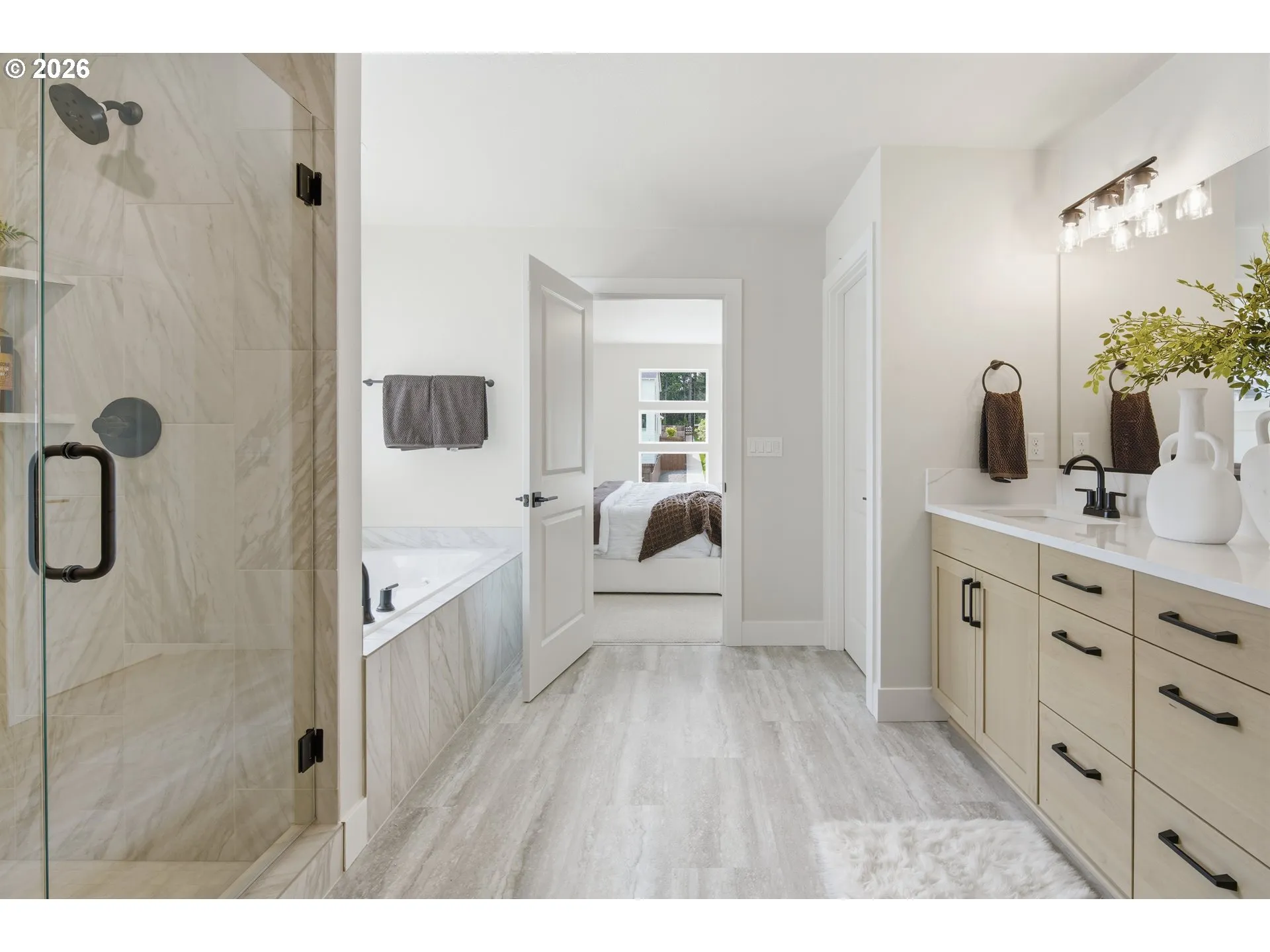 Primary Bedroom-Attached Bathroom
