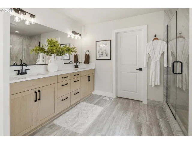Bathroom, Attached-Double Sinks