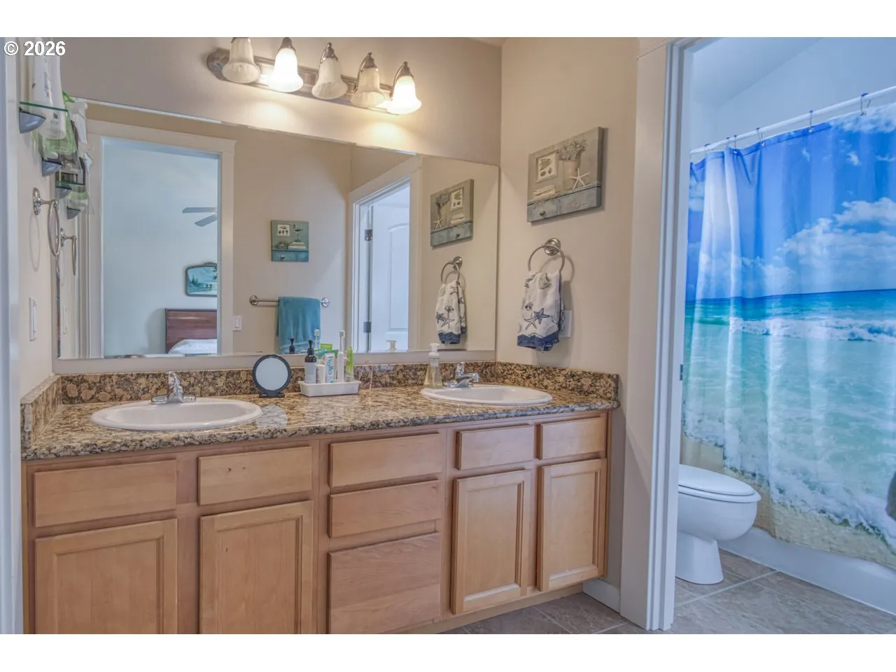 Bathroom, Attached-Double Sinks