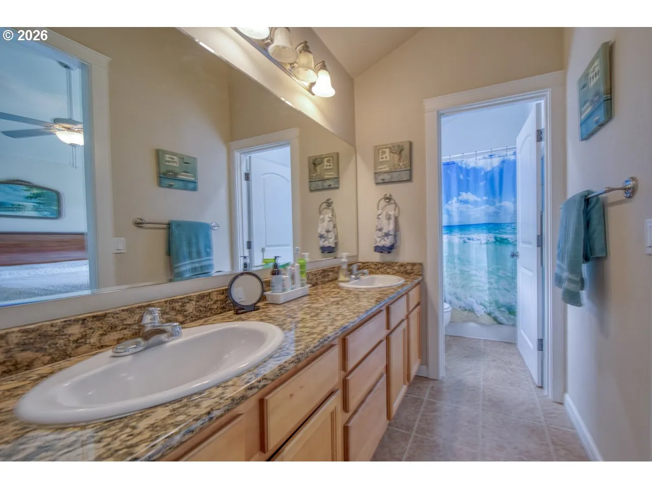 Bathroom, Attached-Double Sinks
