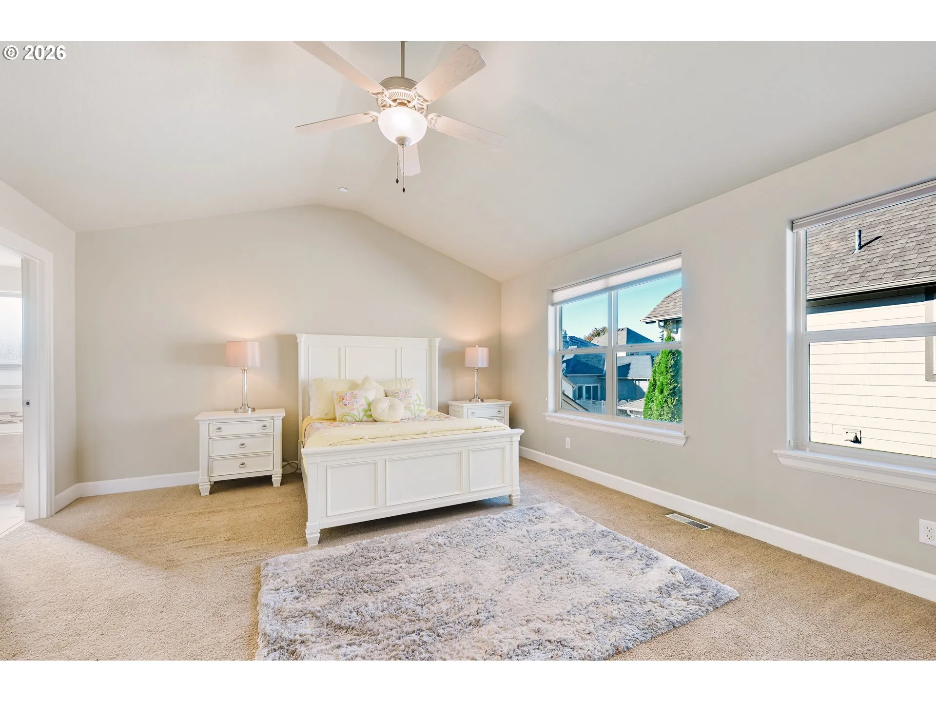 Bedroom, Primary-Vaulted Ceilings