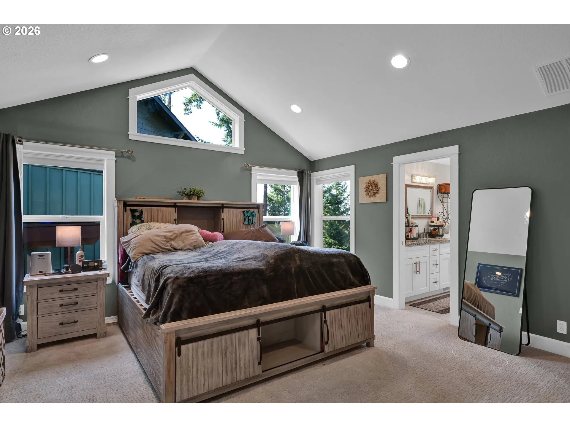 Primary Bedroom-Vaulted Ceilings