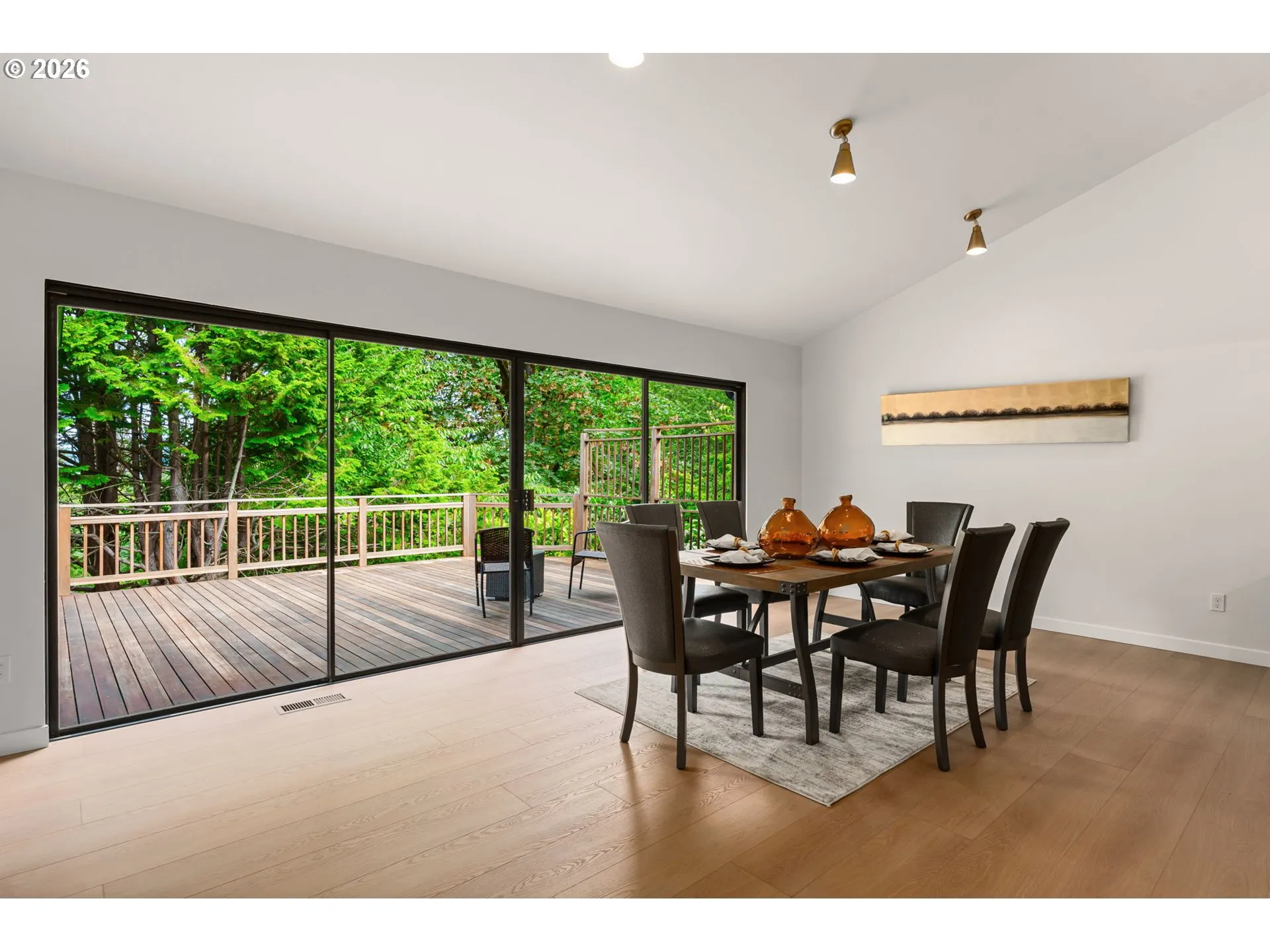Dining Room-Vaulted Ceilings