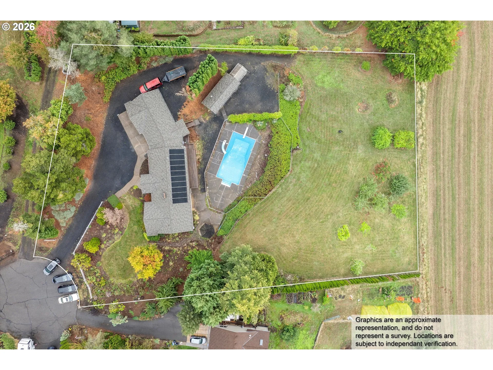 Approximate Property Lines-Aerial