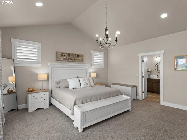 Owner's Suite Bedroom-Vaulted Ceilings