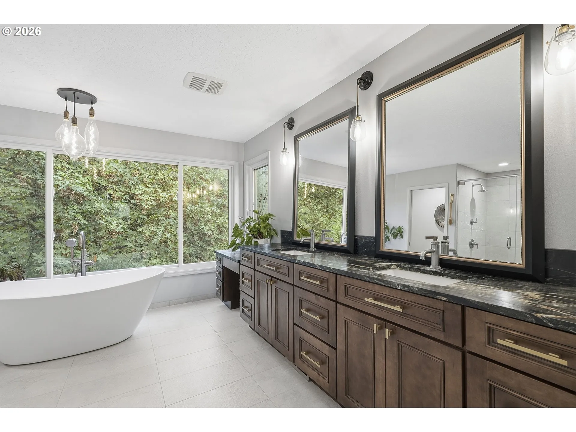Bathroom, Attached-Double Sinks