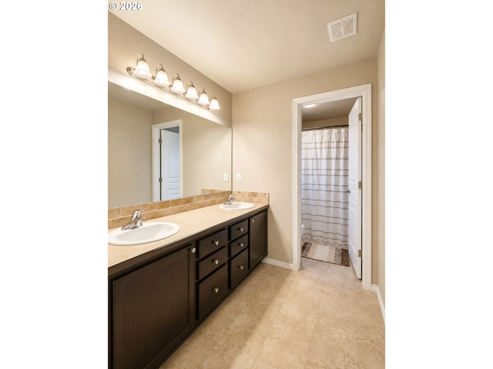 Bathroom, Attached-Double Sinks