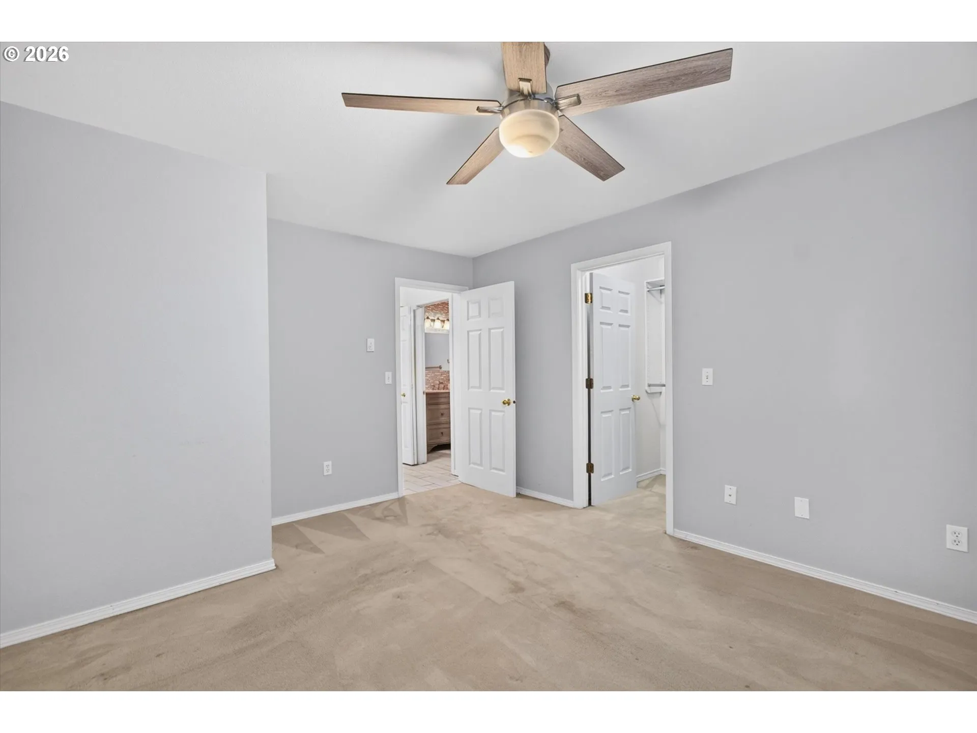 Bedroom, Primary-Ceiling Fan