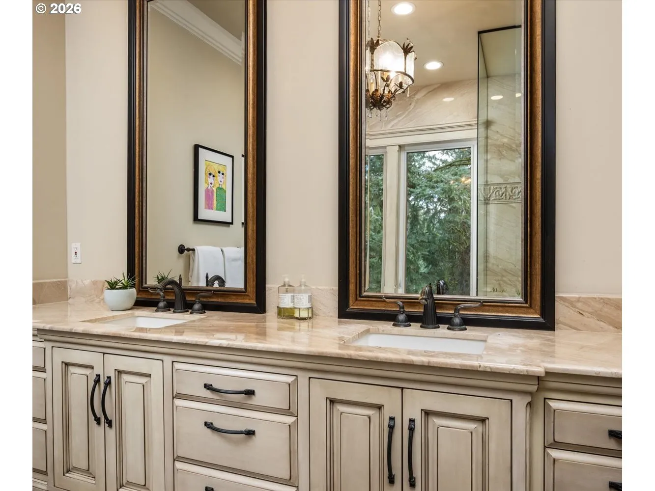 Bathroom, Attached-Double Sinks