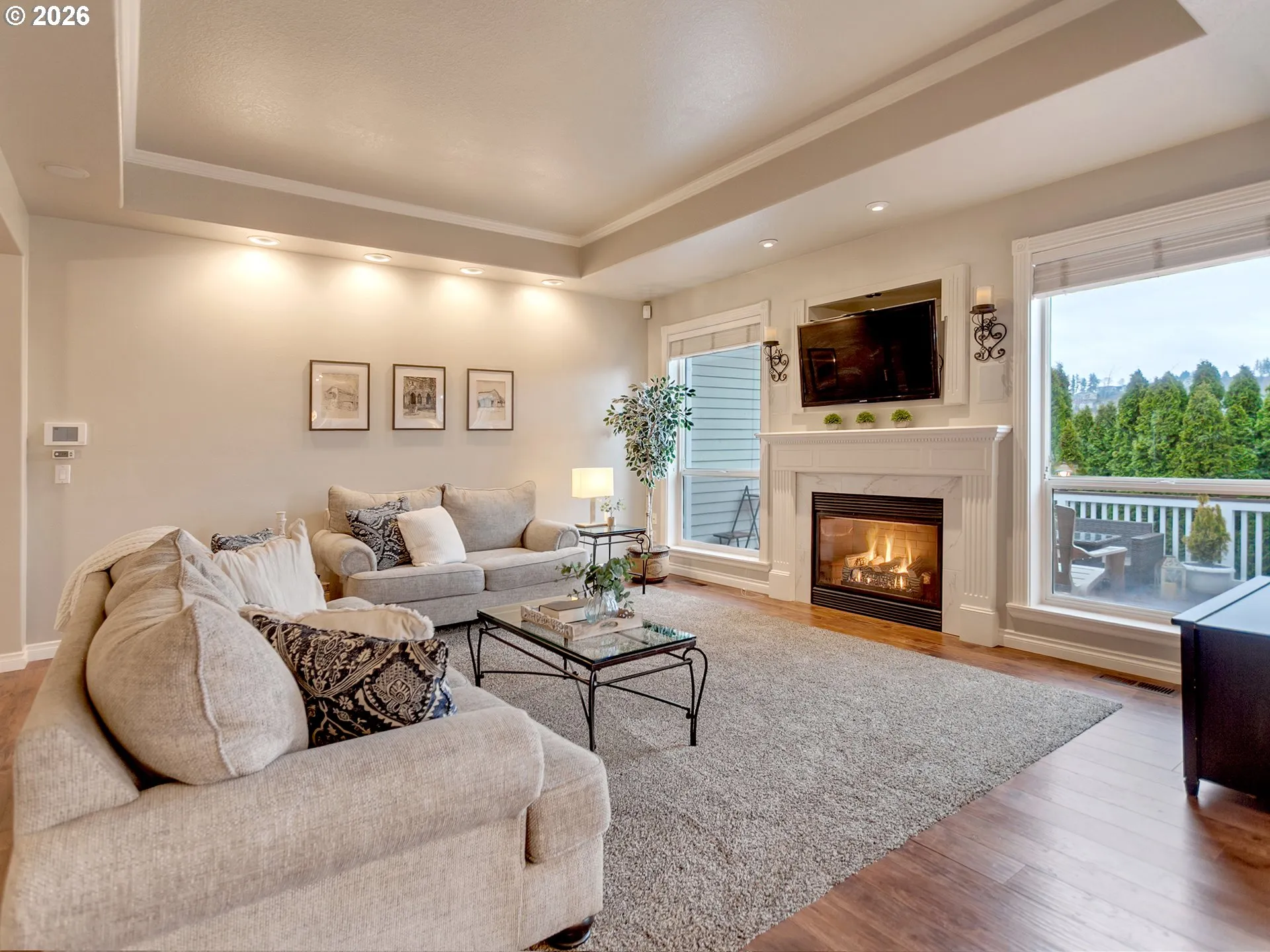 Living Room-Fireplace