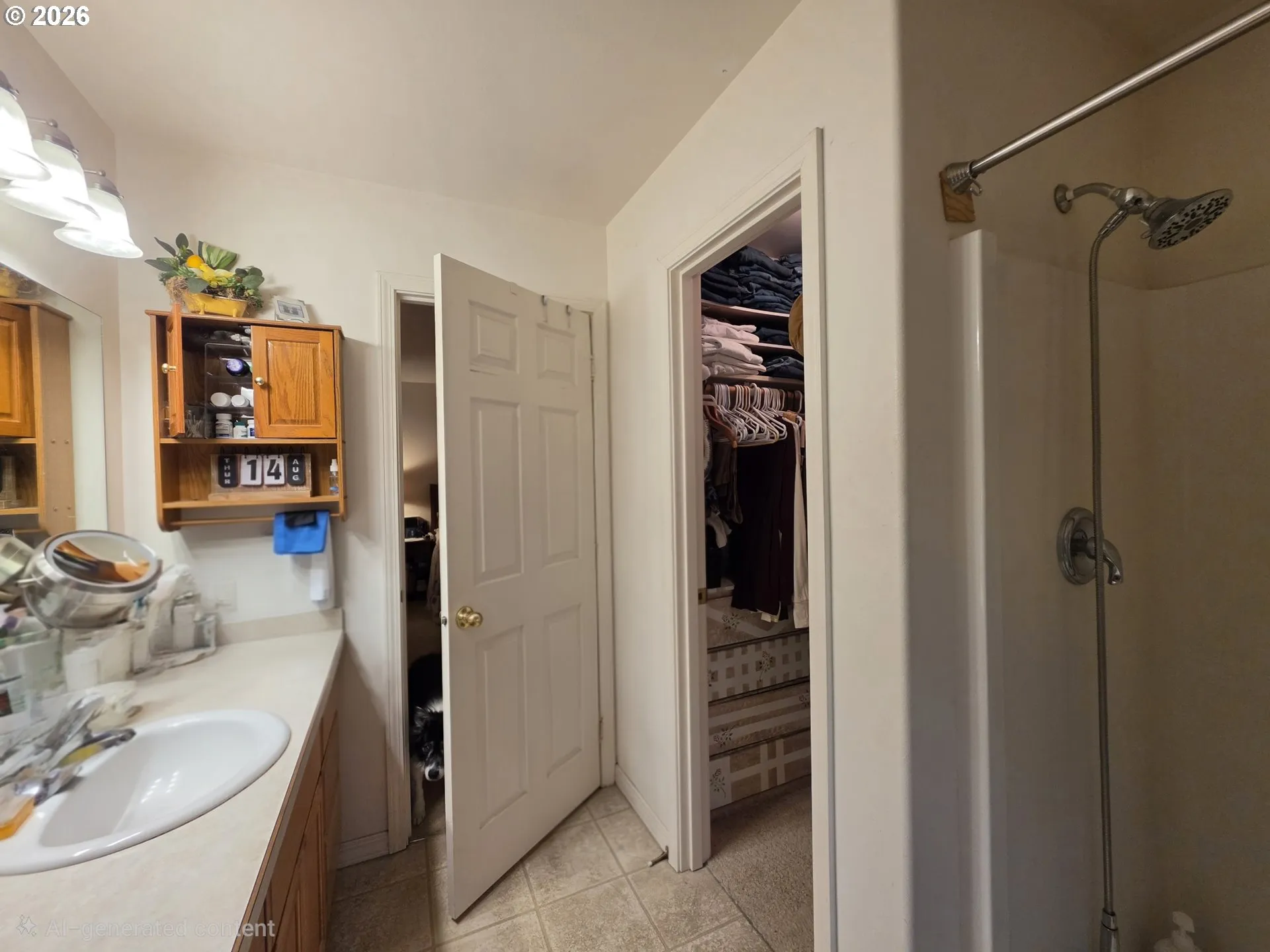 Attached Bathroom #1-Walk-In Closet