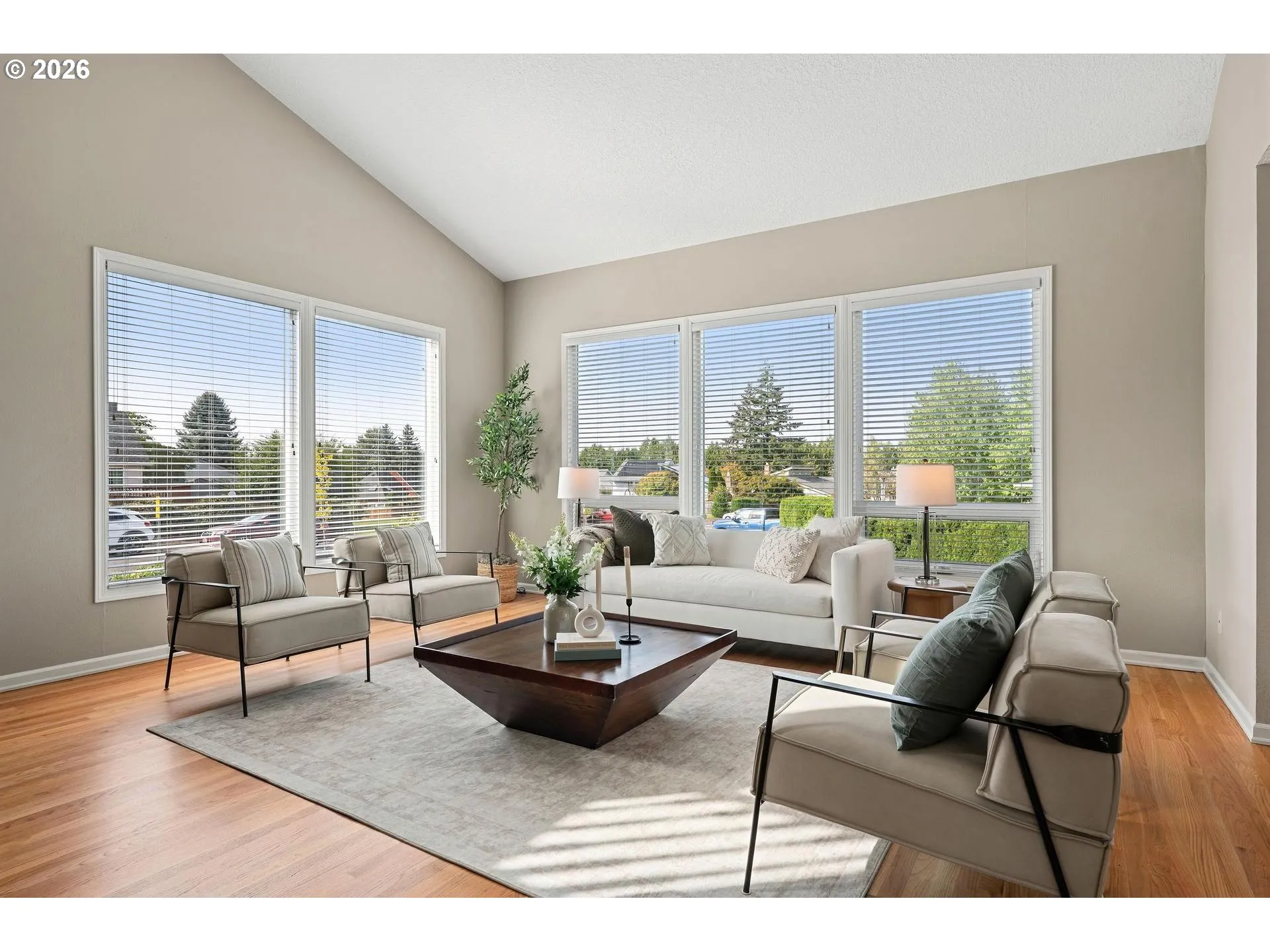 Living Room-Vaulted Ceilings