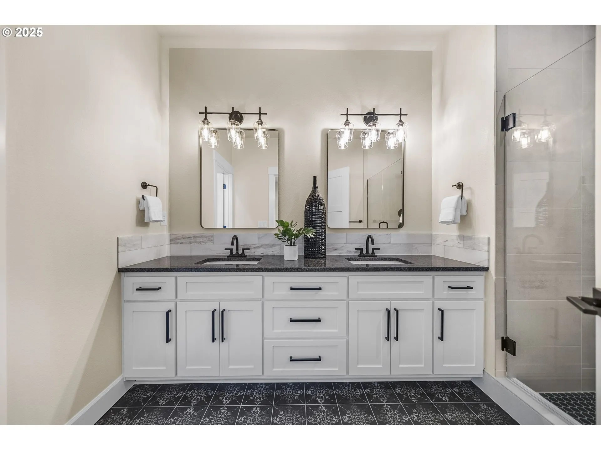 Bathroom, Attached-Double Sinks