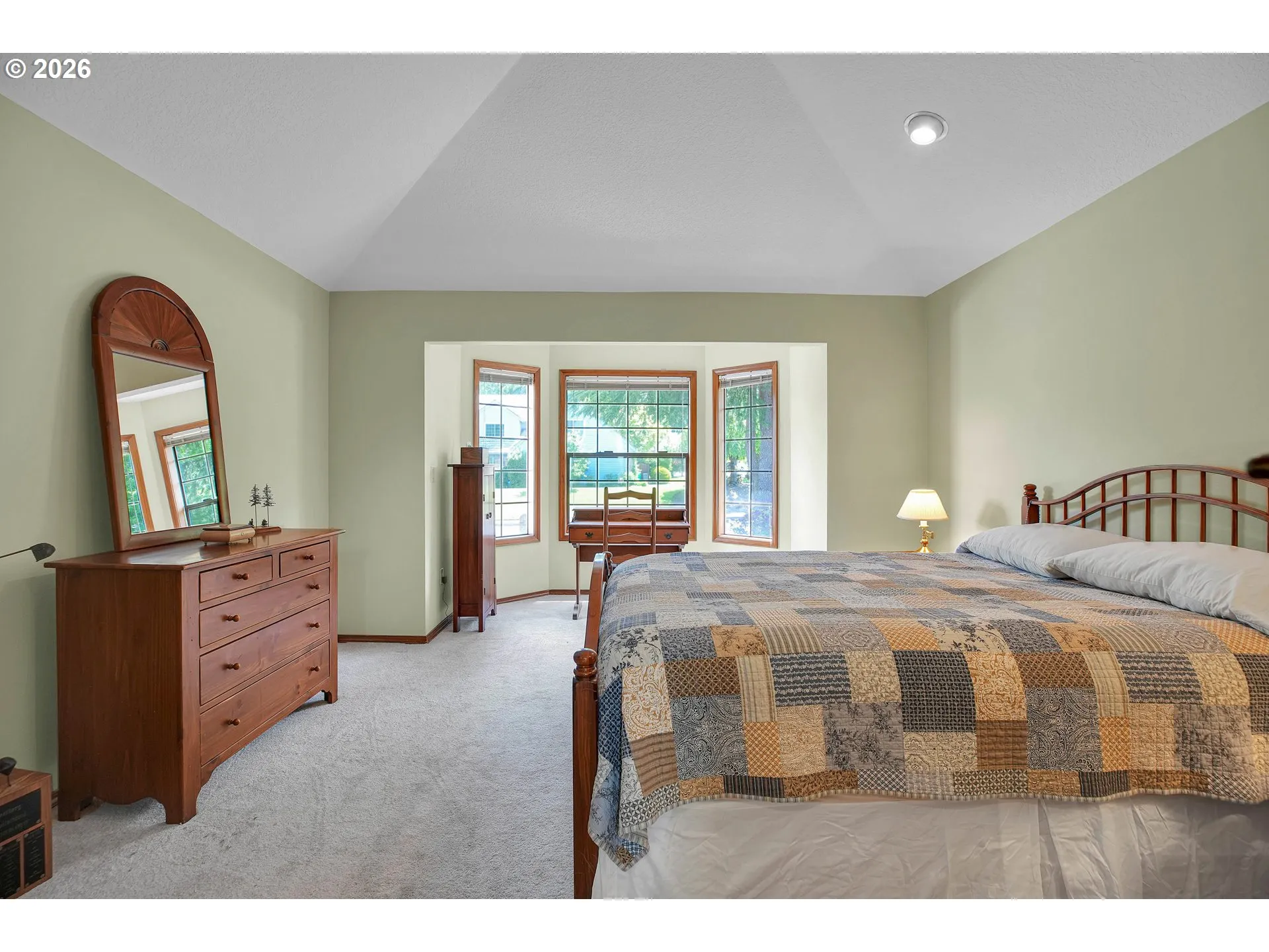 Owner's Suite Bedroom-Vaulted Ceilings
