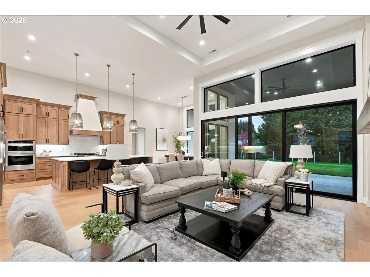Great Room-Coffered Ceilings