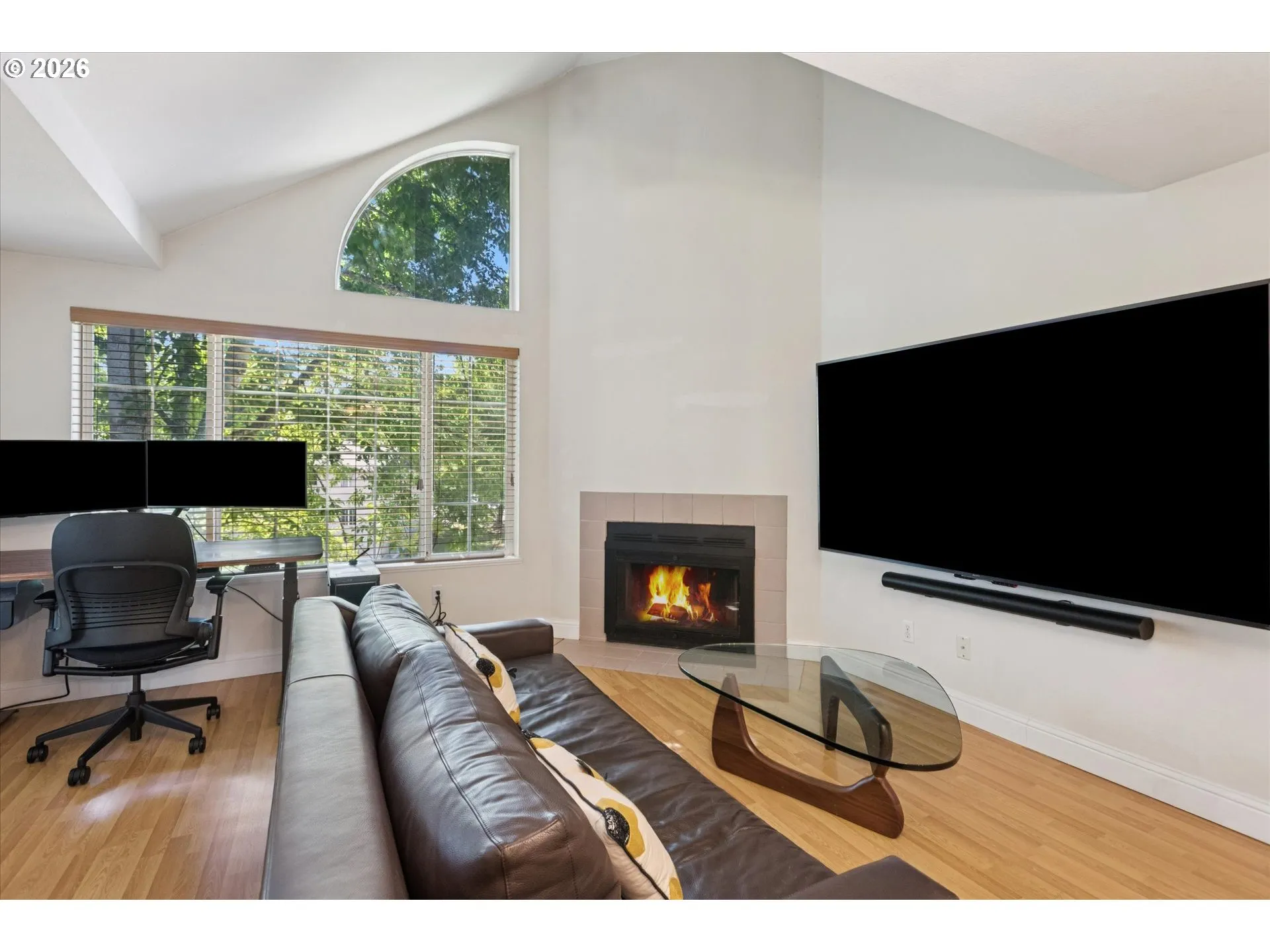 Living Room-Vaulted Ceilings