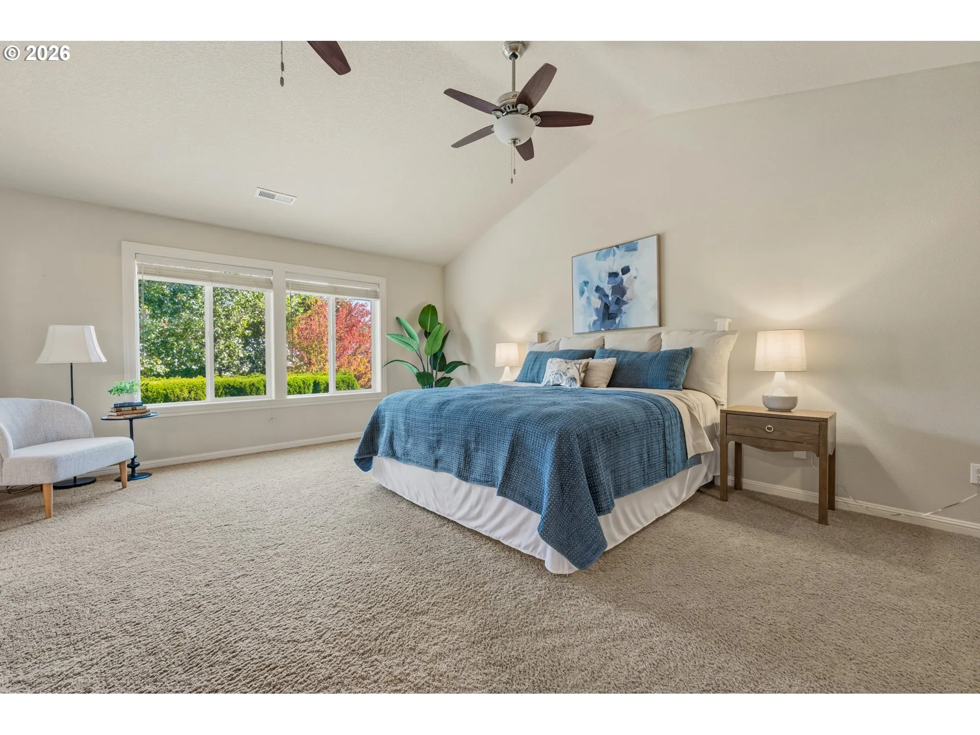 Primary Bedroom-Vaulted Ceilings