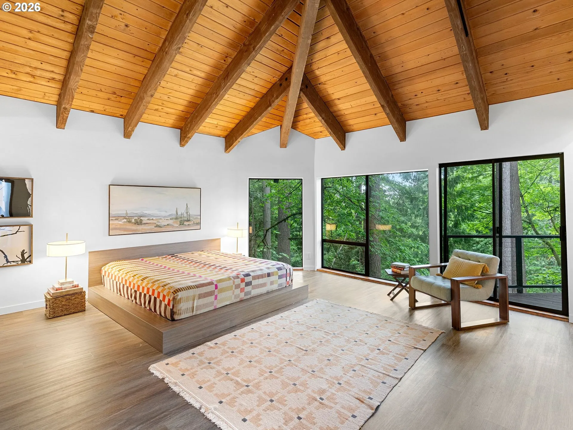 Owner's Suite Bedroom-Vaulted Ceilings
