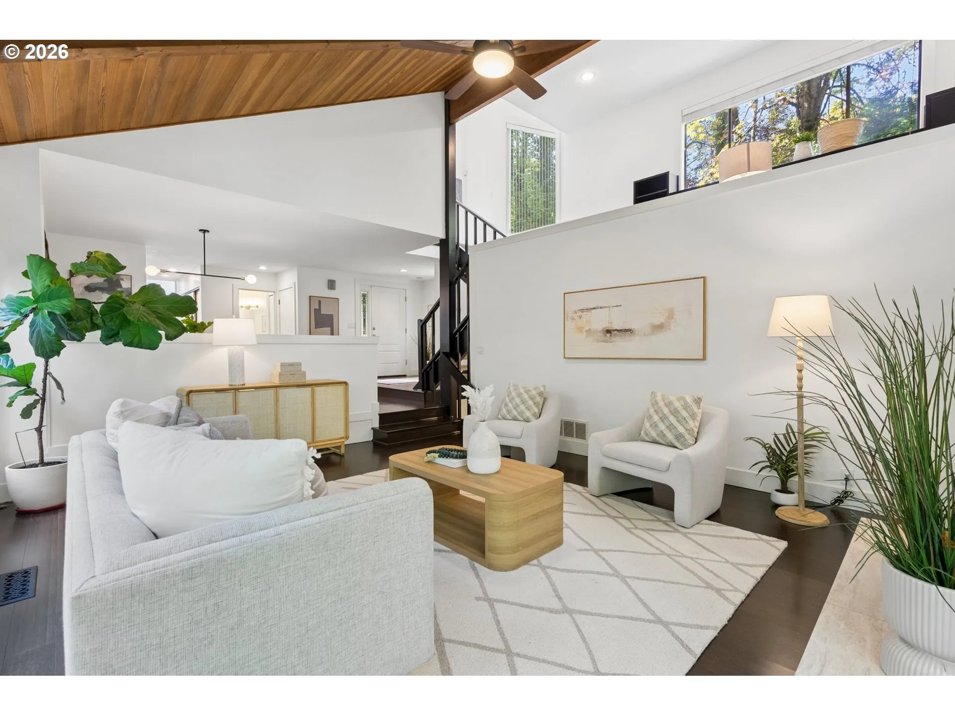 Living Room-Vaulted Ceilings
