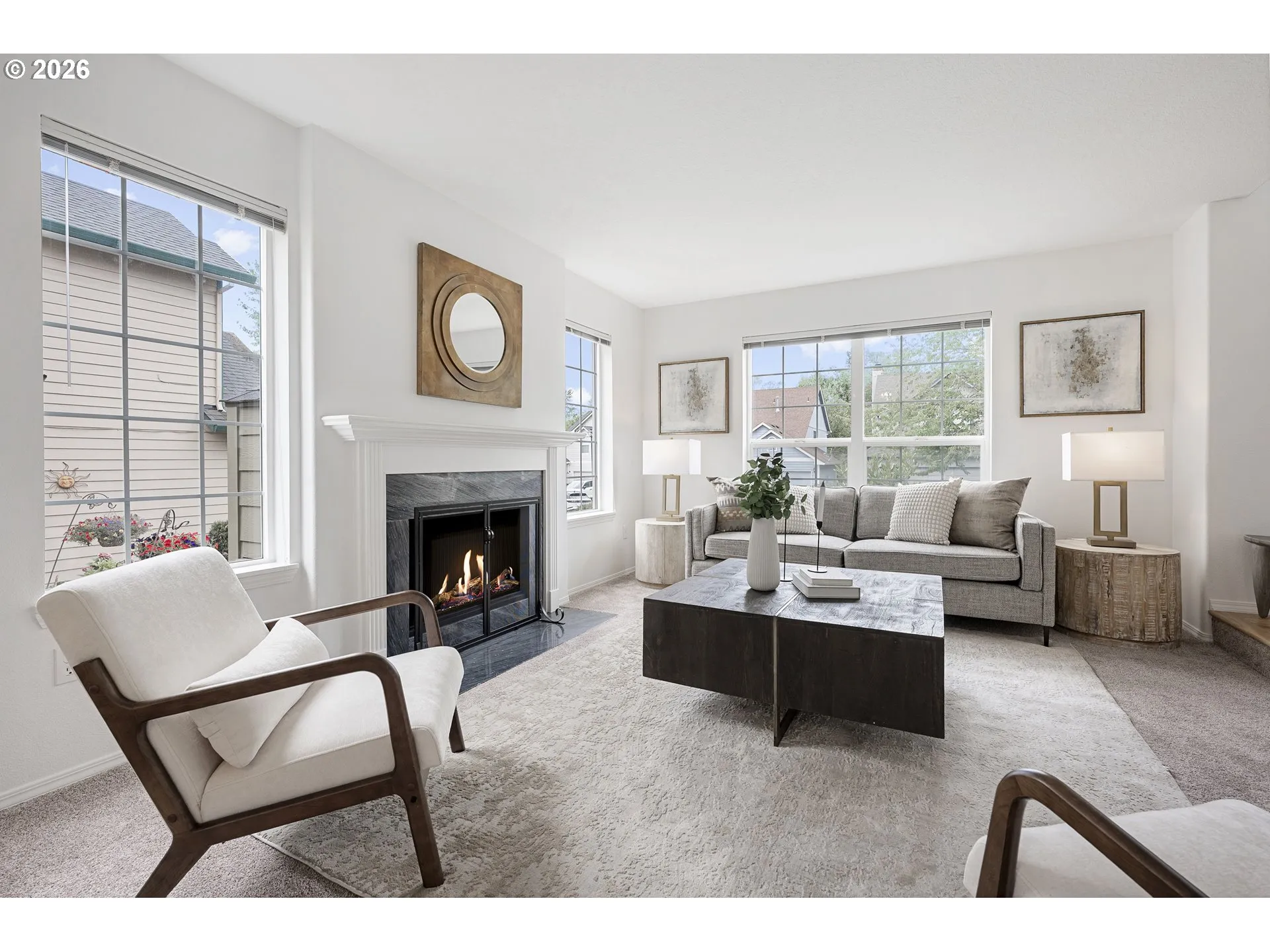 Living Room-Fireplace