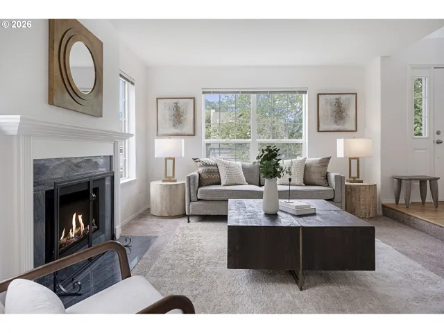 Living Room-Fireplace