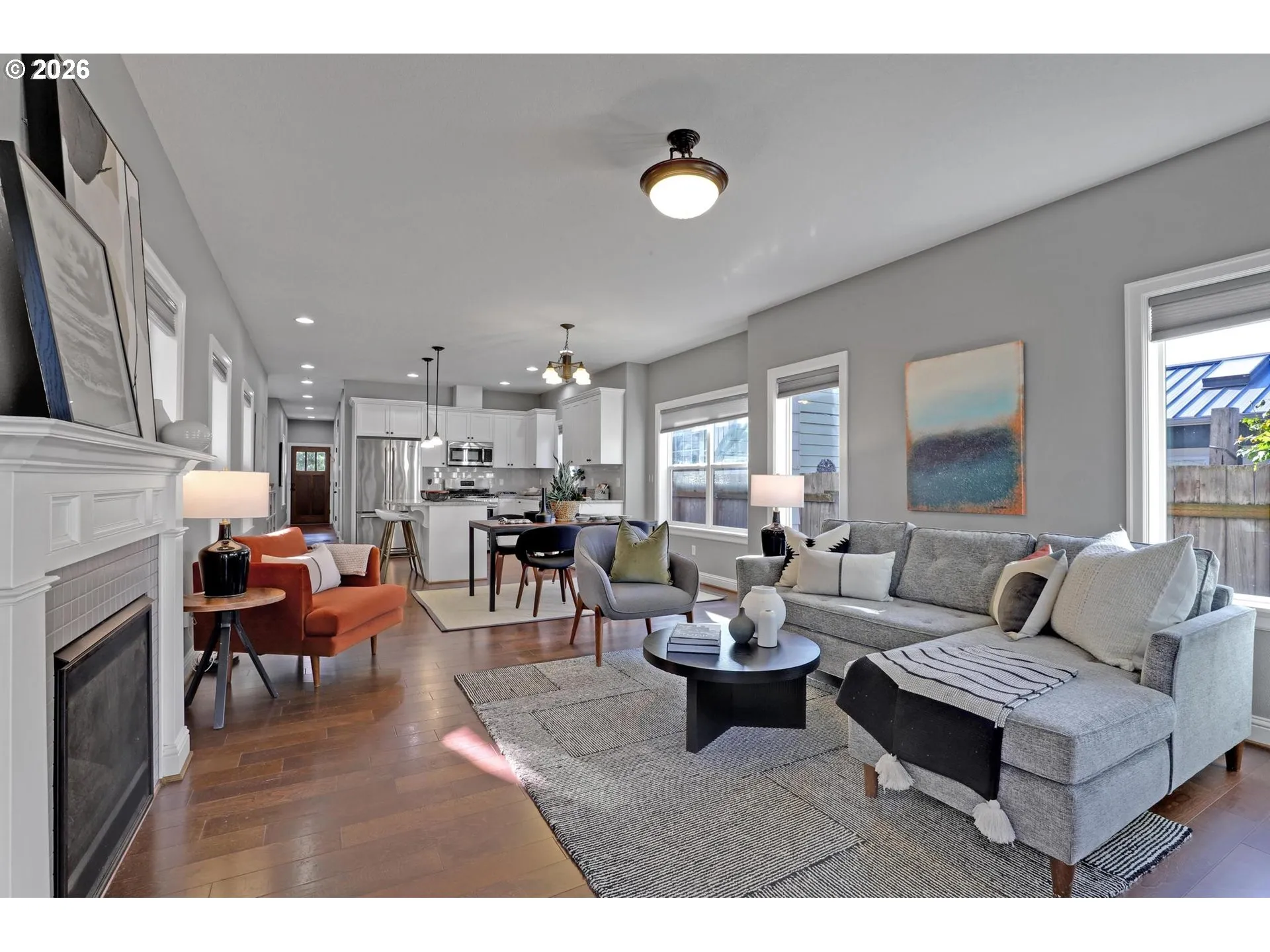 Living Room-Fireplace