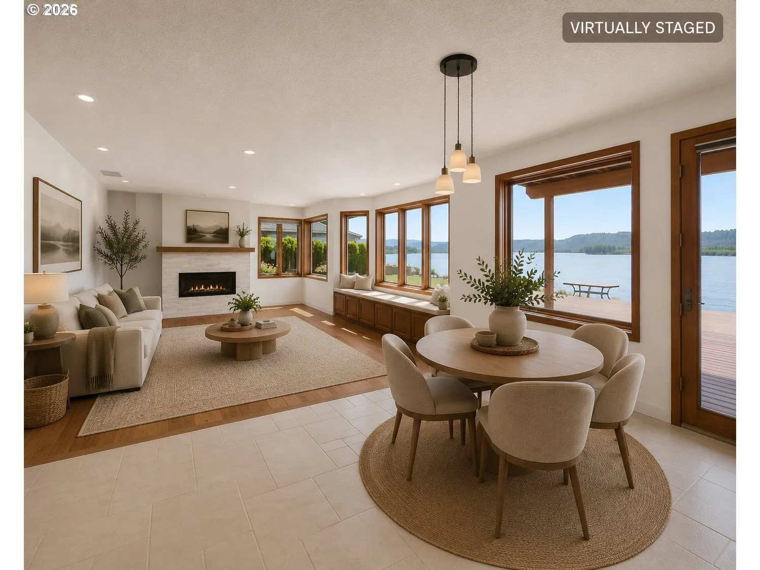 Living Room-Fireplace