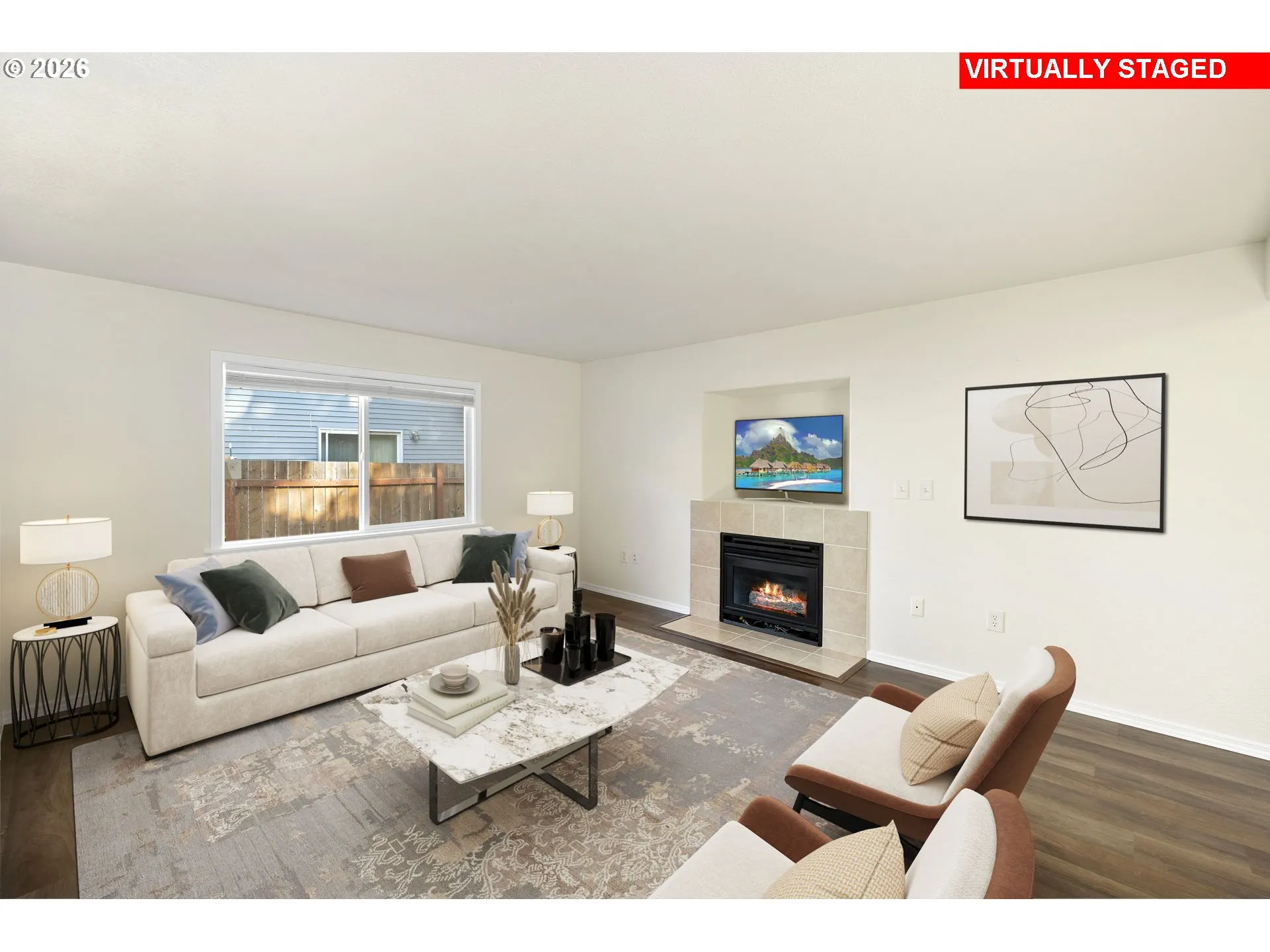 Living Room-Fireplace
