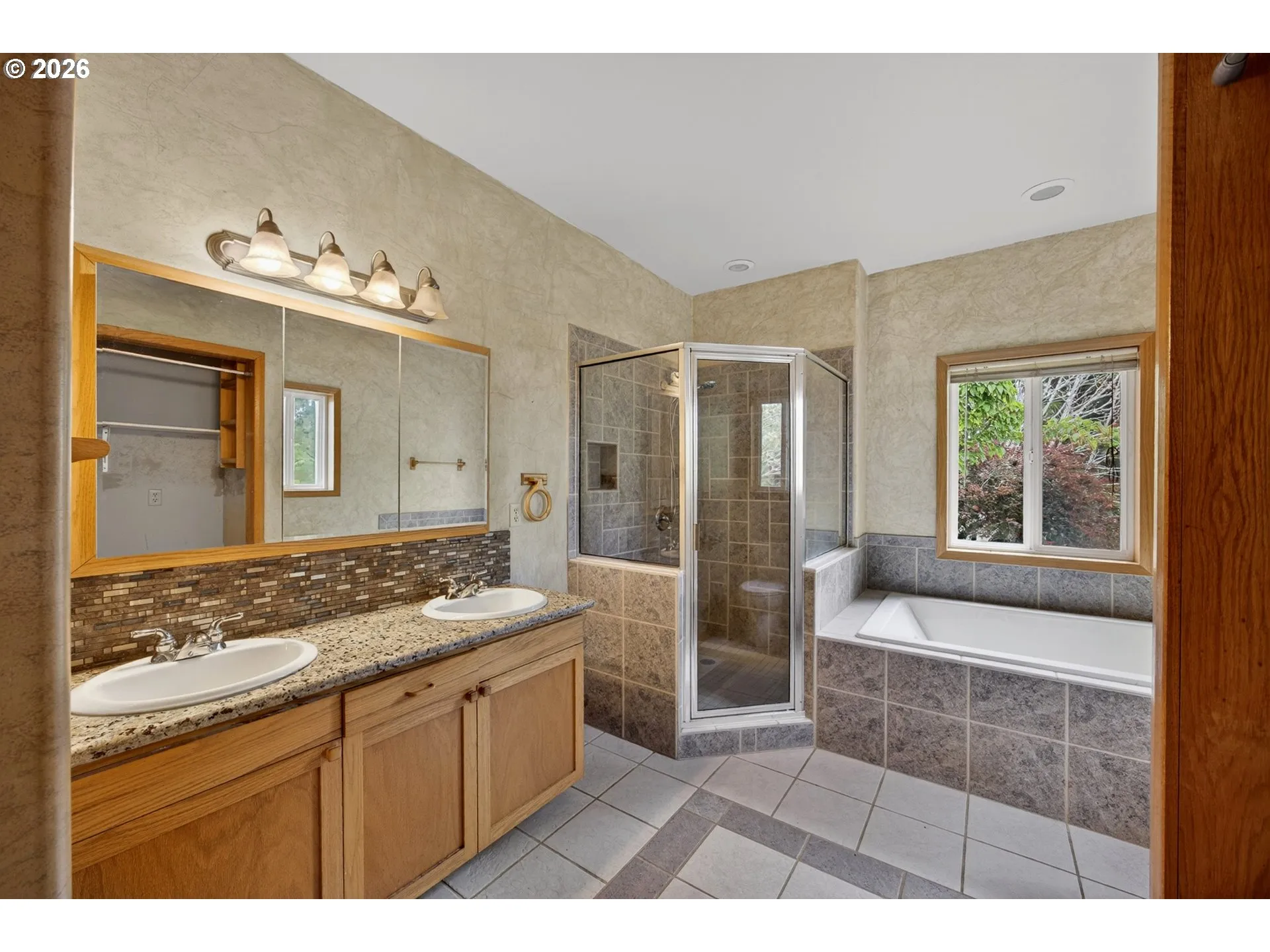 Bathroom, Attached-Double Sinks