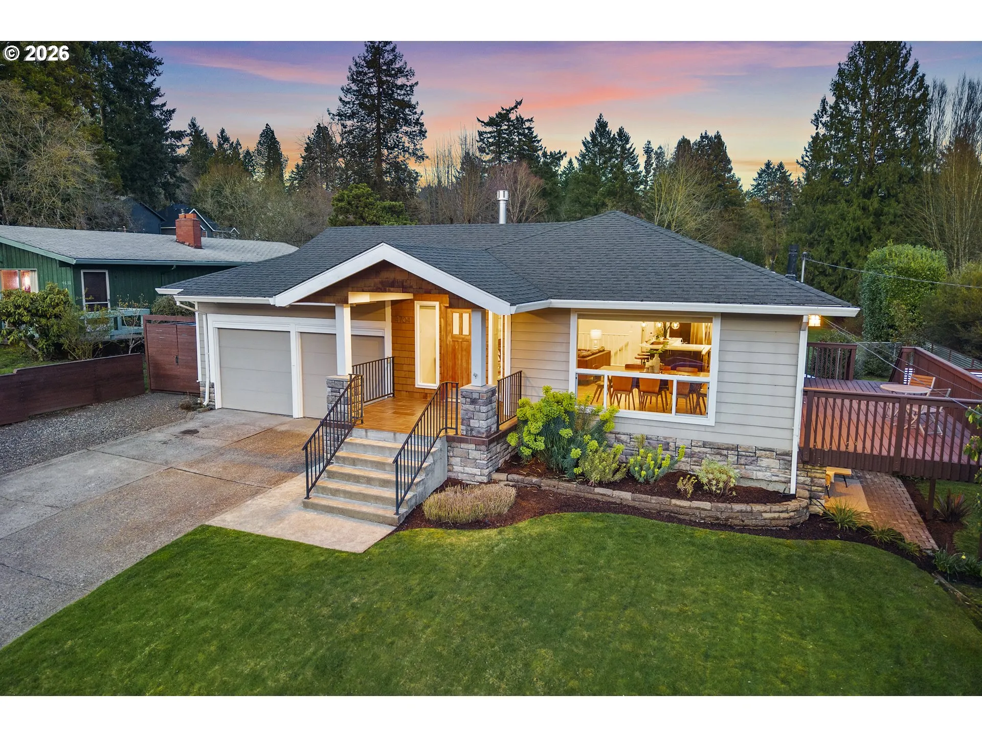 Exterior-West Facing