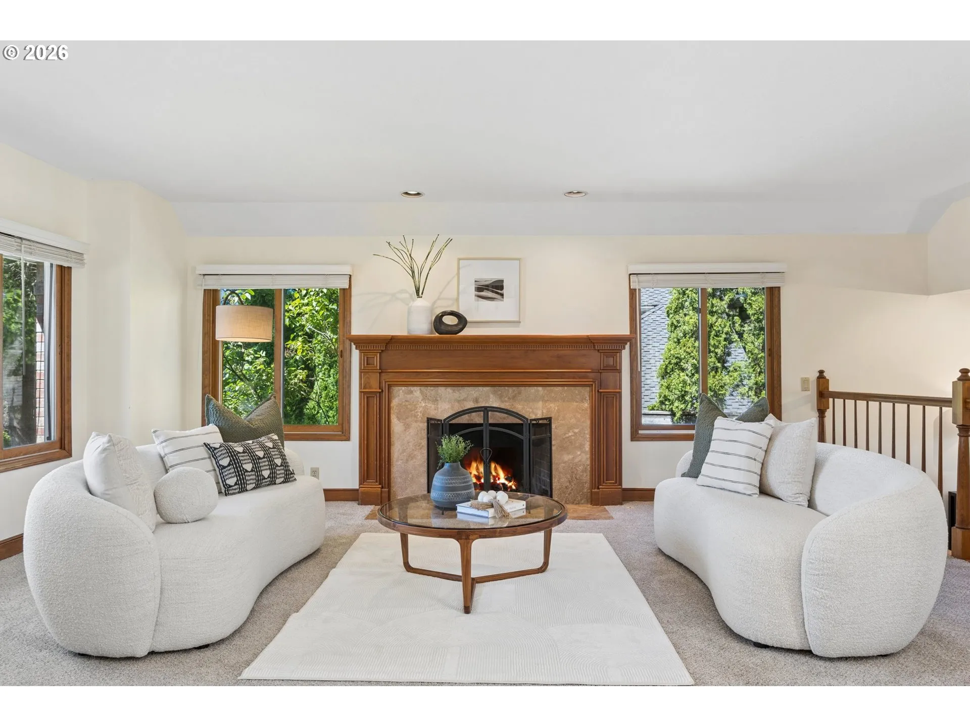 Living Room-Fireplace