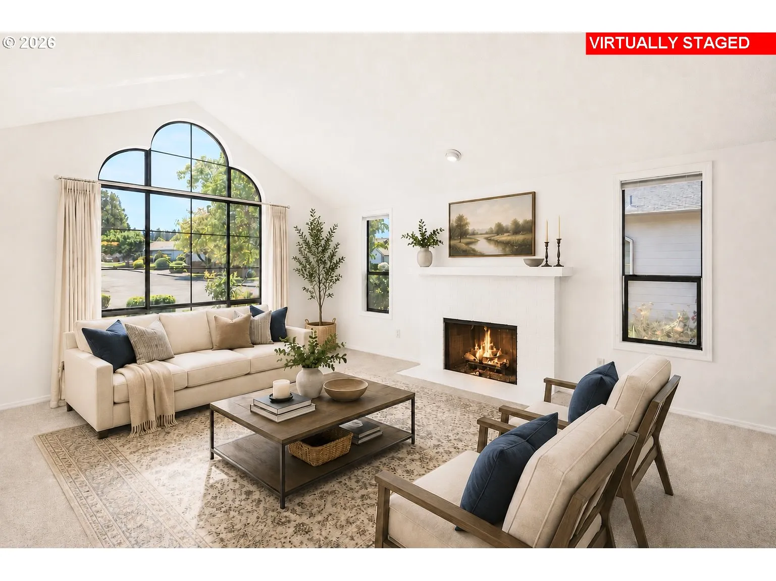 Living Room-Vaulted Ceilings