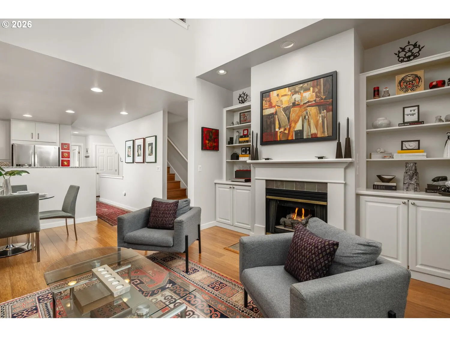 Living Room-Fireplace
