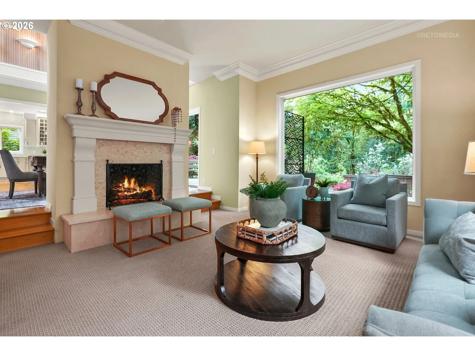 Living Room-Fireplace