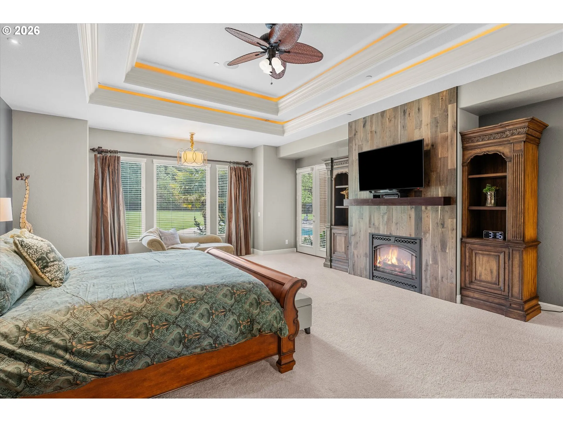 Primary Bedroom-Fireplace