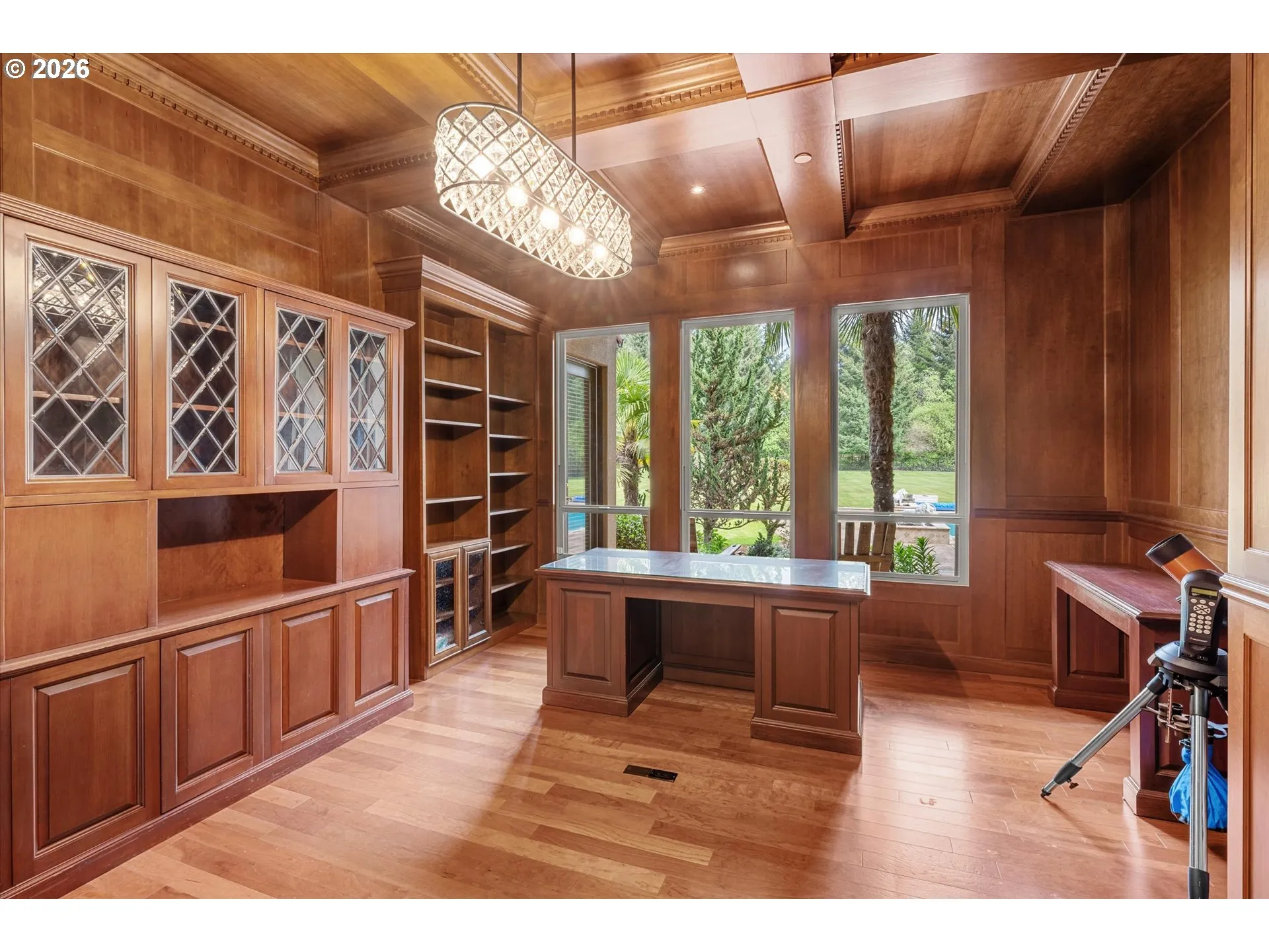 Den/Office-Coffered Ceilings
