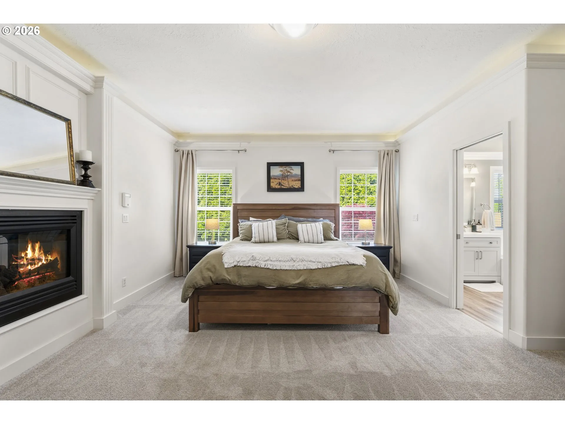 Primary Bedroom-Fireplace
