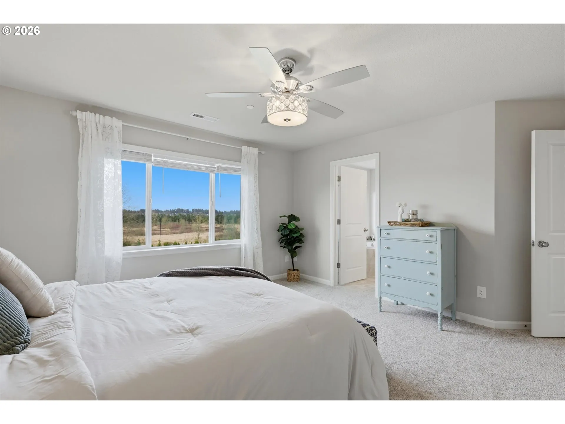 Bedroom, Owner's Suite-View From