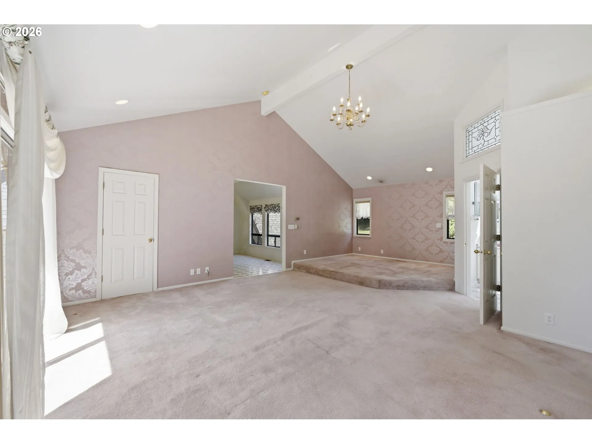 Primary Bedroom-Vaulted Ceilings