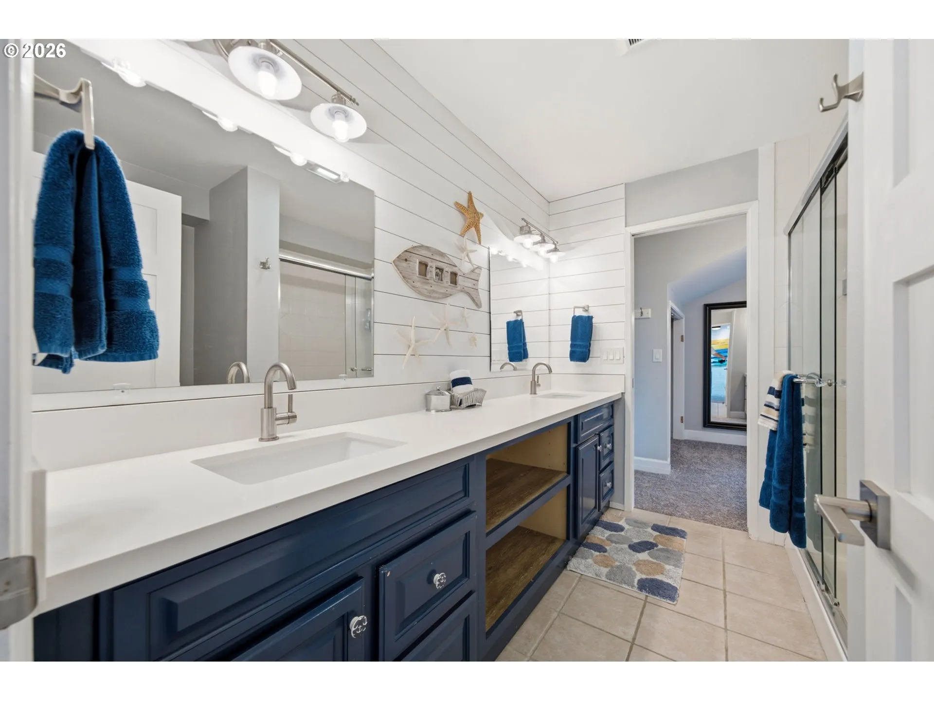 Bathroom, Attached-Double Sinks