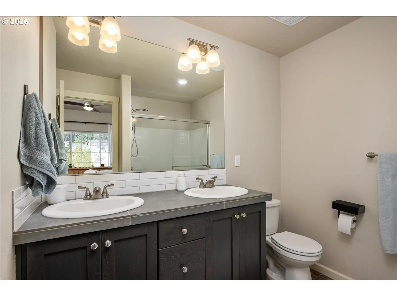 Bathroom, Attached-Double Sinks