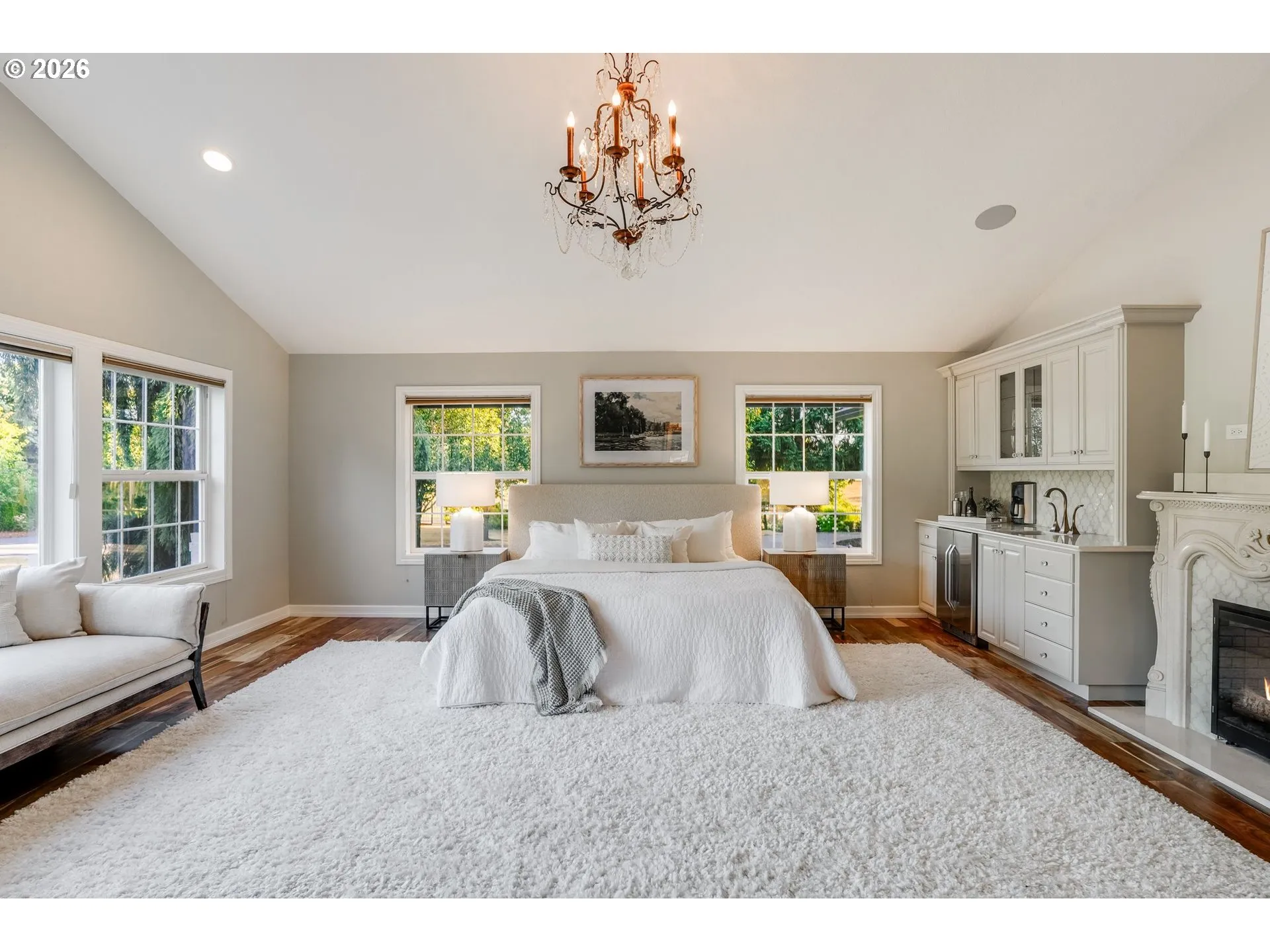 Primary Bedroom-Vaulted Ceilings