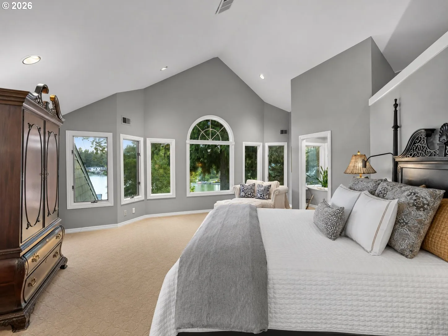 Primary Bedroom-Vaulted Ceilings
