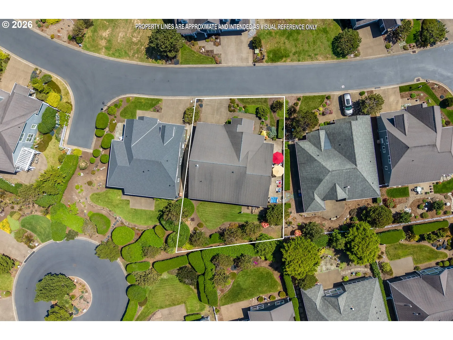 Approximate Property Lines-Aerial