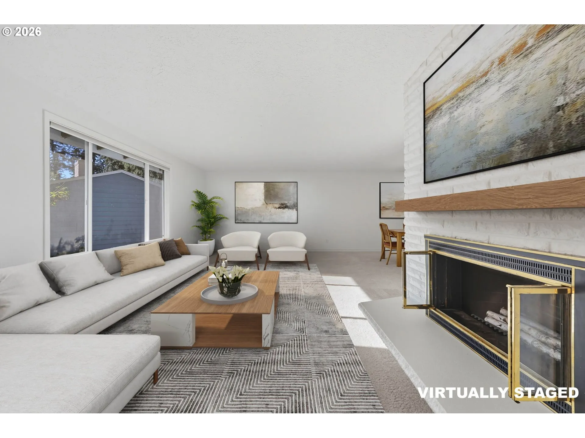 Living Room-Fireplace